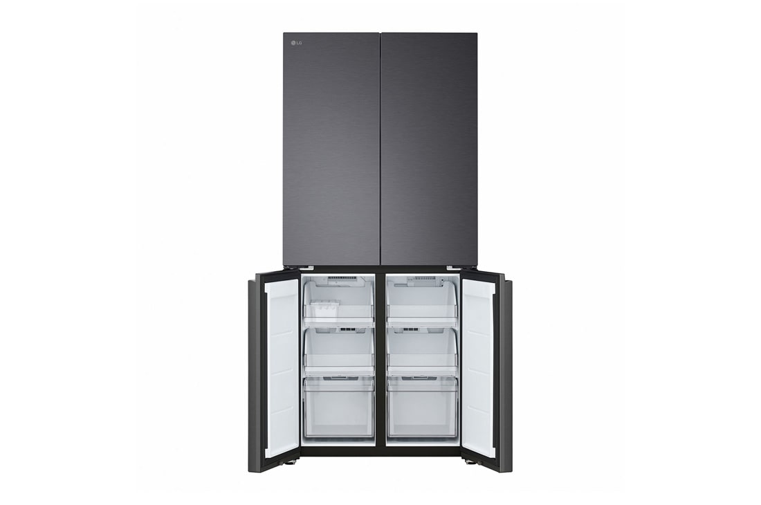 LG Multi-Door хладилник, DoorCooling+™ и ThinQ™ технология, 580L капацитет, Хладилник LG - изглед на камерата за замразяване, GMBS30SDEP, thumbnail 8