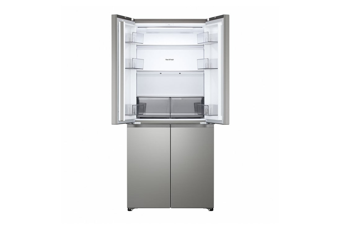 LG Multi-Door хладилник, DoorCooling+™ и ThinQ™ технология, 580L капацитет, Хладилник LG - изглед на вътрешността, GMBS30SEPY, thumbnail 6