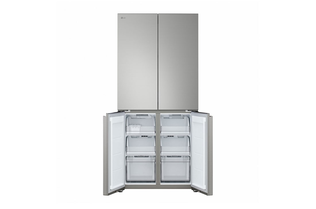 LG Multi-Door хладилник, DoorCooling+™ и ThinQ™ технология, 580L капацитет, Хладилник LG - изглед на камерата за замразяване, GMBS30SEPY, thumbnail 8