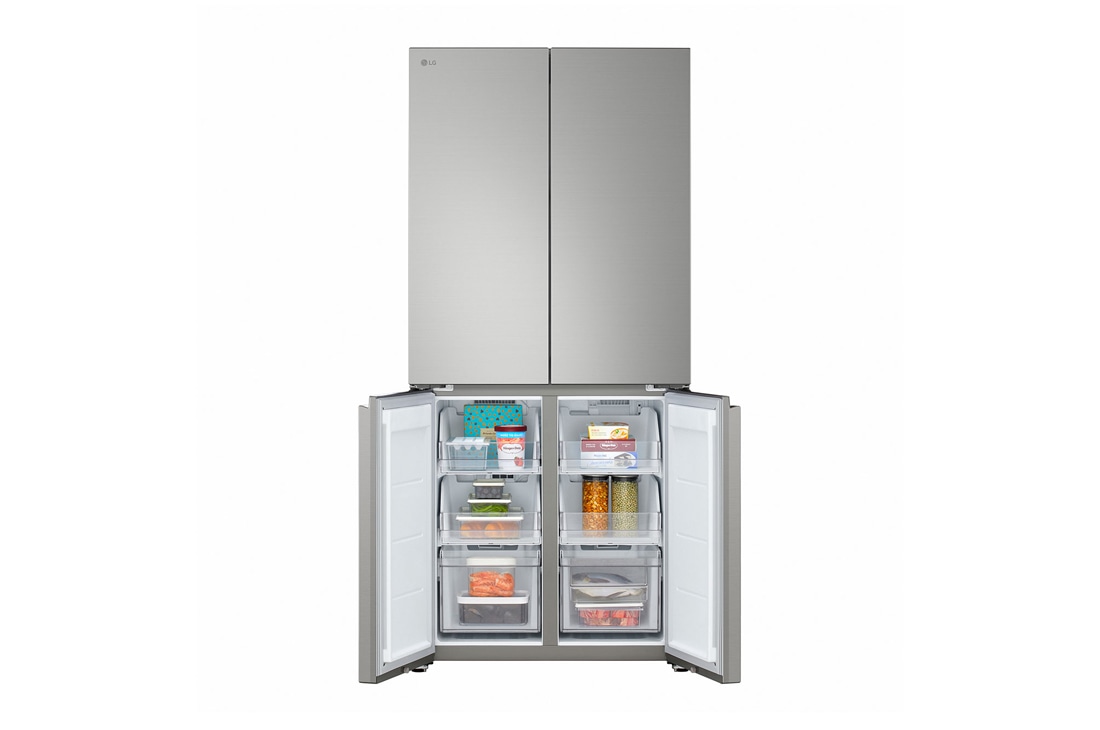 LG Multi-Door хладилник, DoorCooling+™ и ThinQ™ технология, 580L капацитет, Хладилник LG - пресни храни вътре, прецизно охлаждане и балансирана свежест, GMBS30SEPY, thumbnail 9