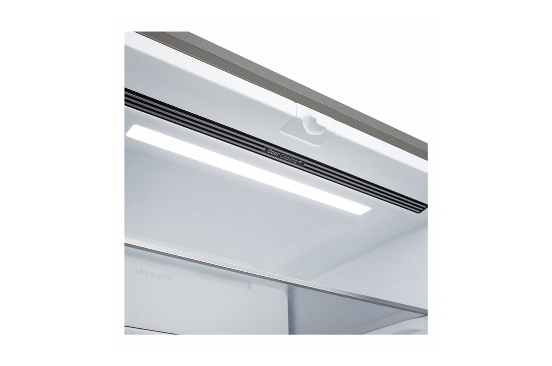 LG Multi-Door хладилник, DoorCooling+™ и ThinQ™ технология, 580L капацитет, Хладилник LG - сензорен контролен панел на вътрешната стена, GMBS30SEPY, thumbnail 15