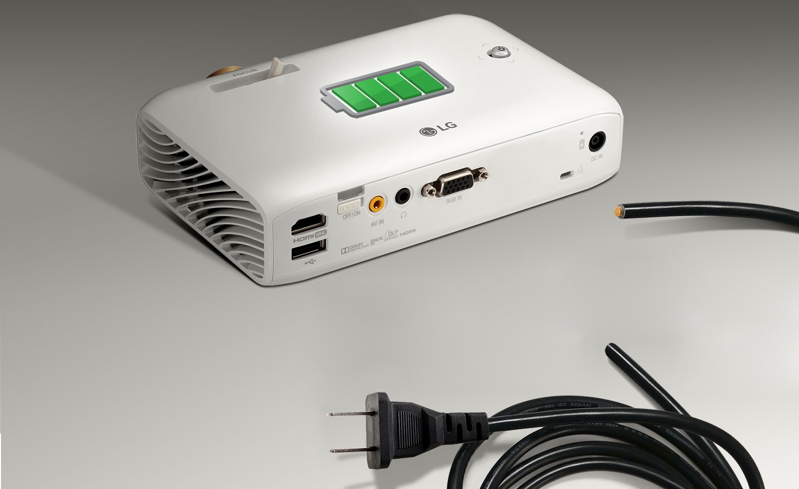 Вградена батерия, издържаща до 2,5 часа