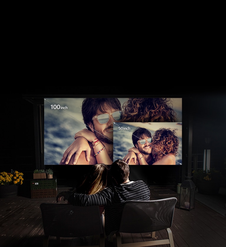 Наслаждавайте се на кинo размери от клас 100 инча