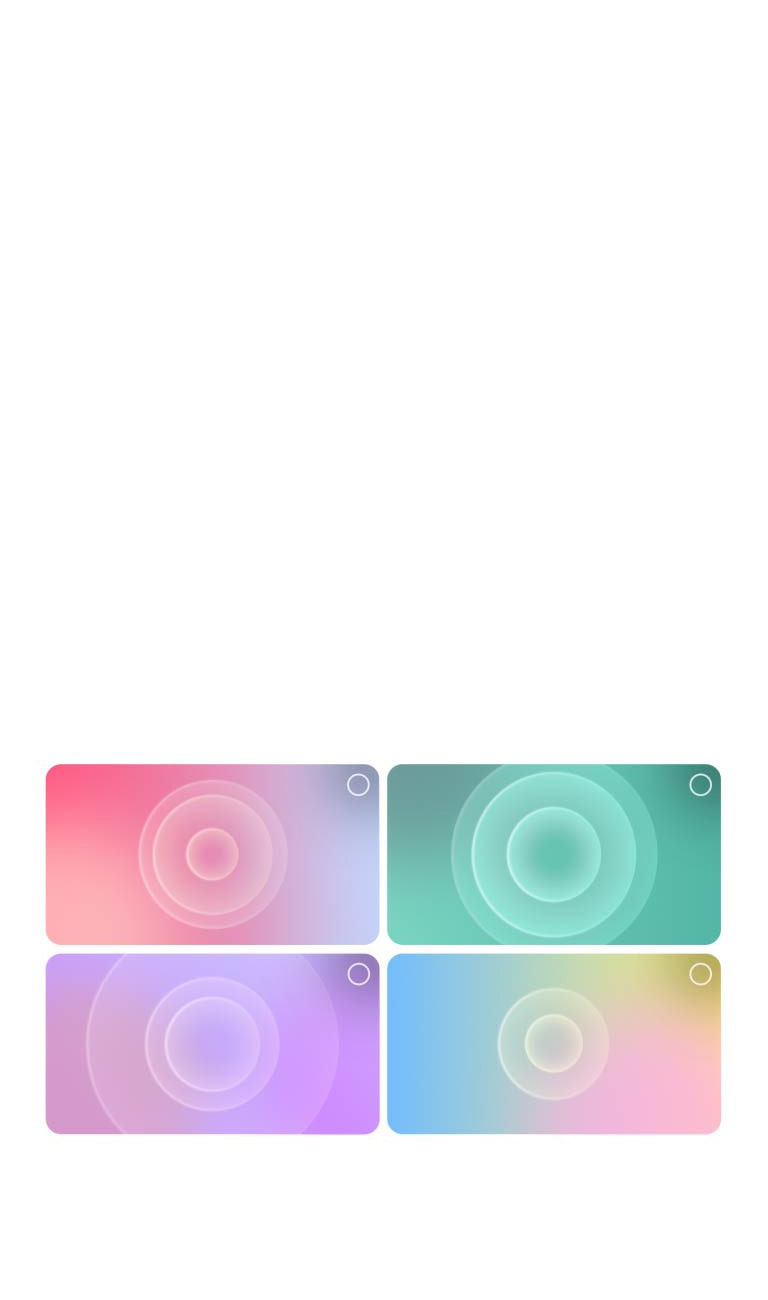 Екран на потребител, който преминава през процеса на персонализиране на AI Sound Wizard. Избират се серии от икони на звукови клипове. Показани са джаз певец и саксофонист, а звуковите вълни, представляващи персонализирания звук, се анимират по визуалния образ.