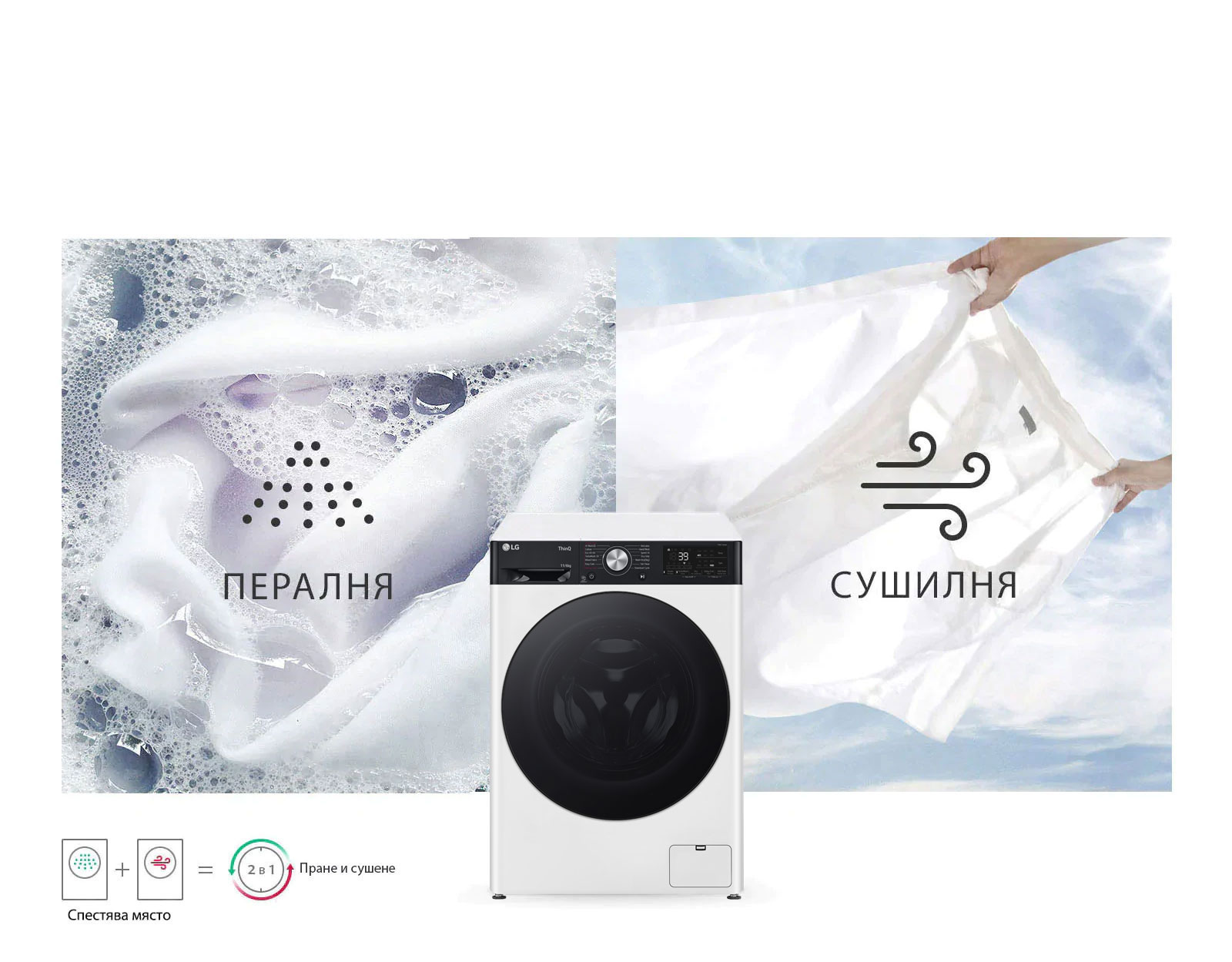 Пералня и сушилня в едно