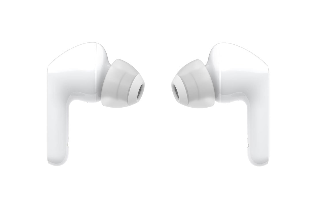 LG TONE Free FN6, Изглед отпред на краищата на две слушалки, поставени една срещу друга, HBS-FN6, thumbnail 10