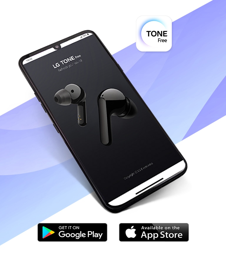 Прехвърлете се към министраницата на приложението LG TONE Free LG TONE Free.