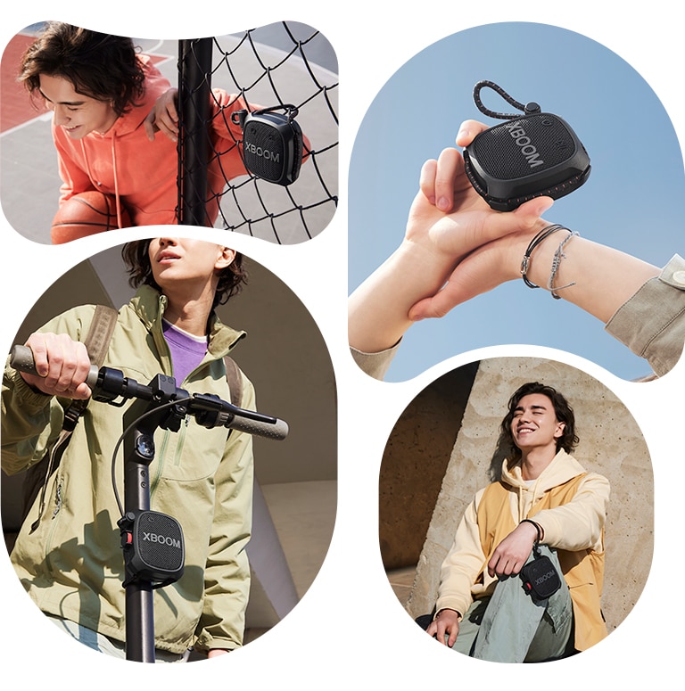 Изображения на LG XBOOM Go XG2T в ежедневието.