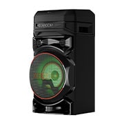 LG XBOOM RNC5, изглед отляво под 30 градуса със зелена светлина, RNC5, thumbnail 3