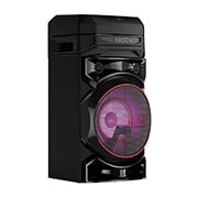 LG XBOOM RNC5, изглед отдясно под 30 градуса с пурпурна светлина, RNC5, thumbnail 4