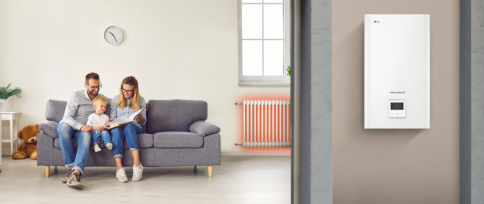 Изображения, показващи продукти, монтирани в топли помещения и стени.