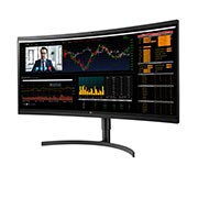 LG 37,5'' 21:9 QHD UltraWide™ All-in-One Thin Client , изглед отстрани под ъгъл +15 градуса, 38CL950N-1C, thumbnail 2