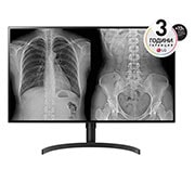 LG 32” 16:9 съотношение на страните 8MP IPS медицински монитор, изглед отпред, 32HL512D-M, thumbnail 1