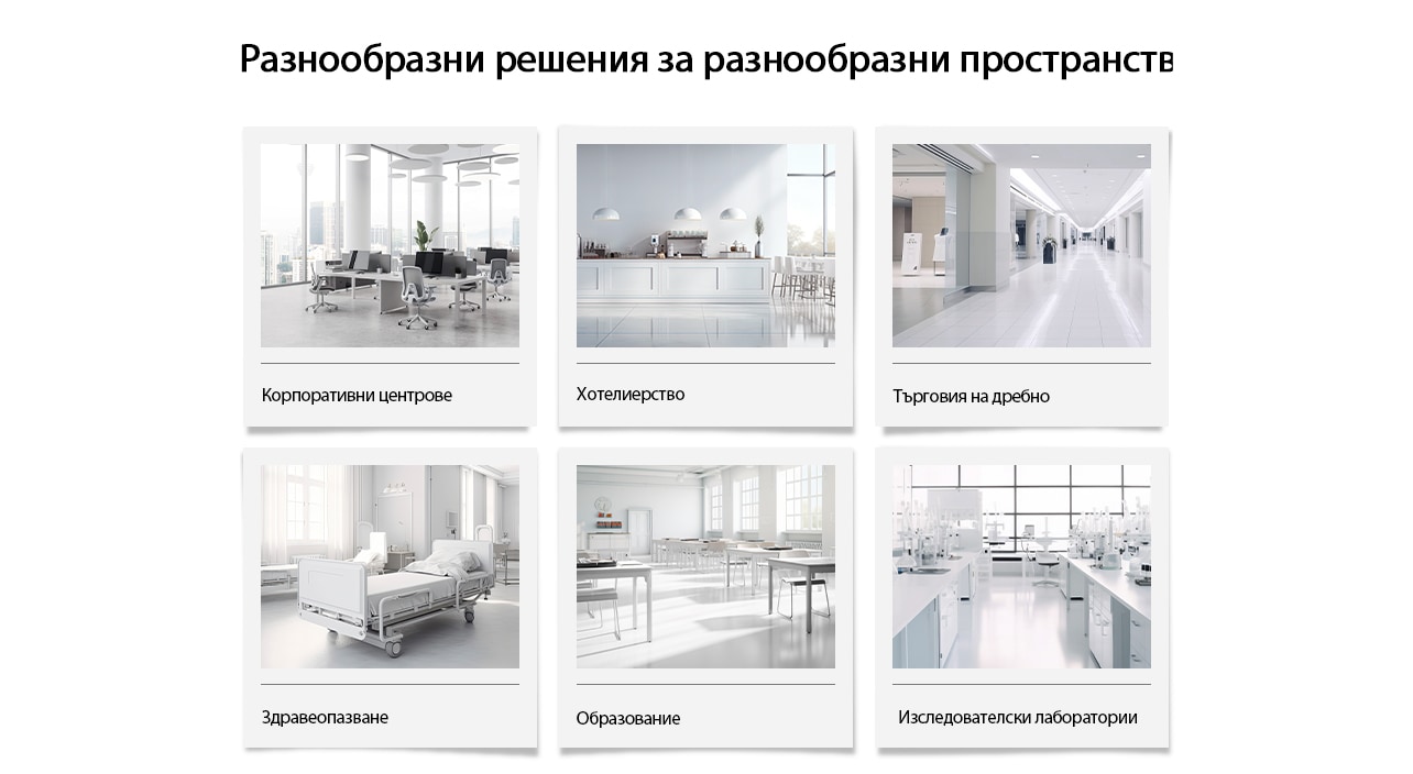 Тип сграда, подходяща за LG VRF