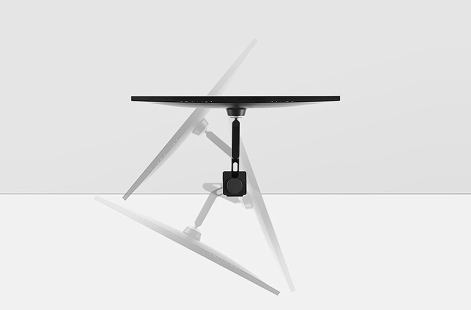 Благодарение на своята въртяща се стойка мониторът позволява намиране на удобни зрителни ъгли от -280 до +280 градуса