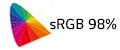sRGB 98%