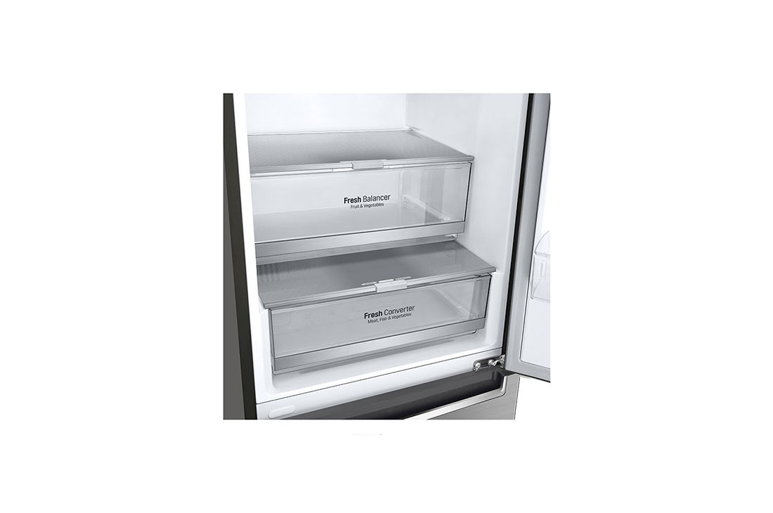 LG Хладилник c долна камера, DoorCooling⁺™ и ThinQ™ технология, 341L капацитет, GBB71PZDFN, thumbnail 9