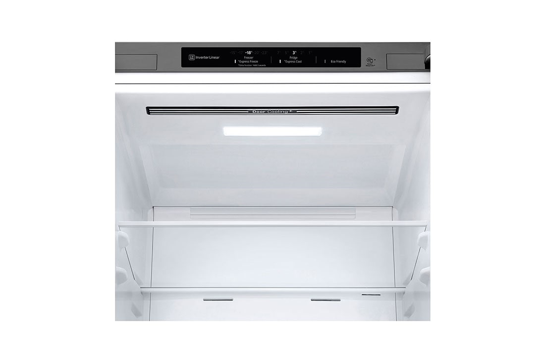 LG Хладилник c долна камера, DoorCooling+™ технология, 344L капацитет, Изглед от лявата страна, GBV3100DPY, thumbnail 3