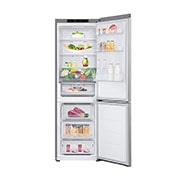 LG Хладилник c долна камера, DoorCooling+™ технология, 344L капацитет, Front all door open without food view, GBV3100DPY, thumbnail 2