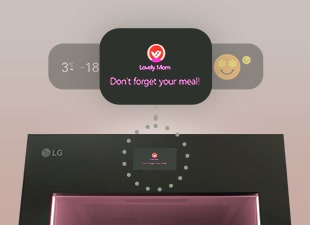 Увеличено изображение на LCD екрана над хладилника.