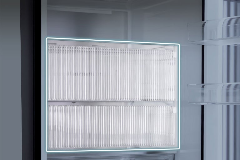 Място за покриване на храната във вътрешността на хладилника.