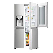 LG InstaView Door-in-Door™ Side-by-Side хладилник, ThinQ™ технология, 625L капацитет, GSX961NEAZ, thumbnail 2