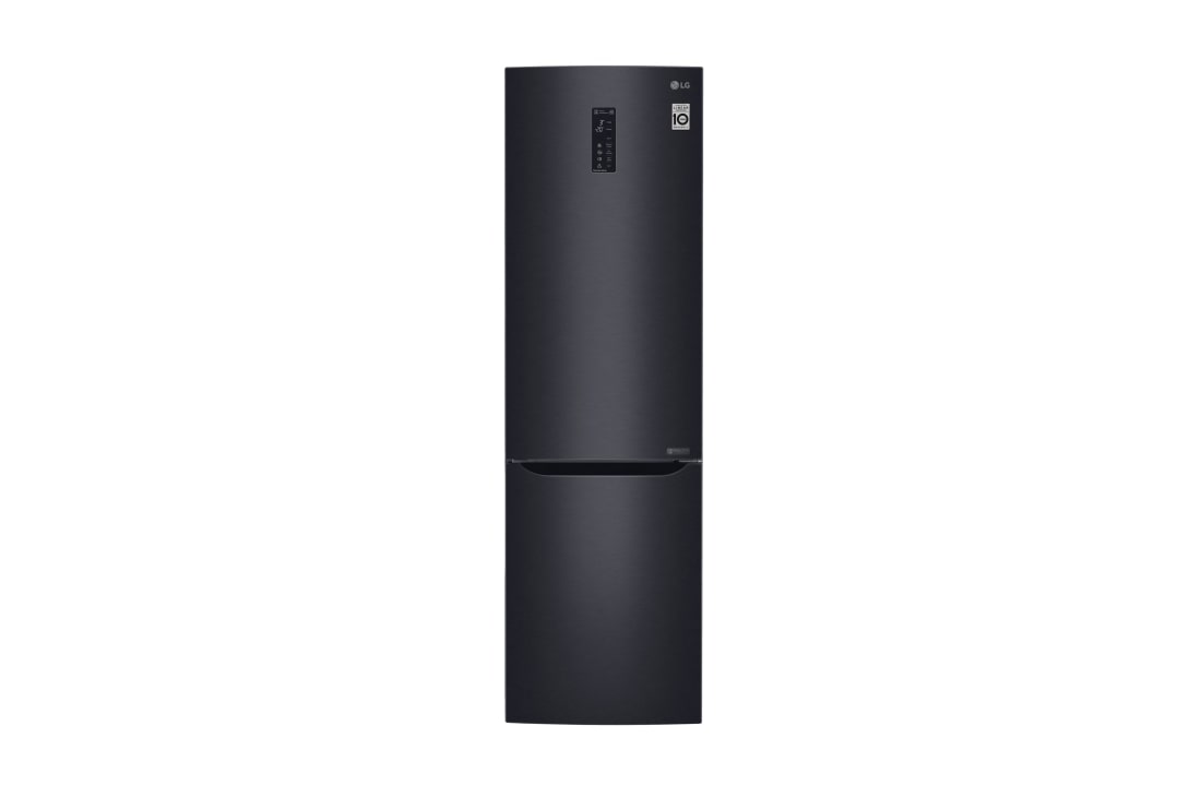 LG Хладилник с долен фризер, Wi-Fi, TOTAL NO FROST, линеен компресор с 10 години гаранция, черен мат, GBB60MCFFS