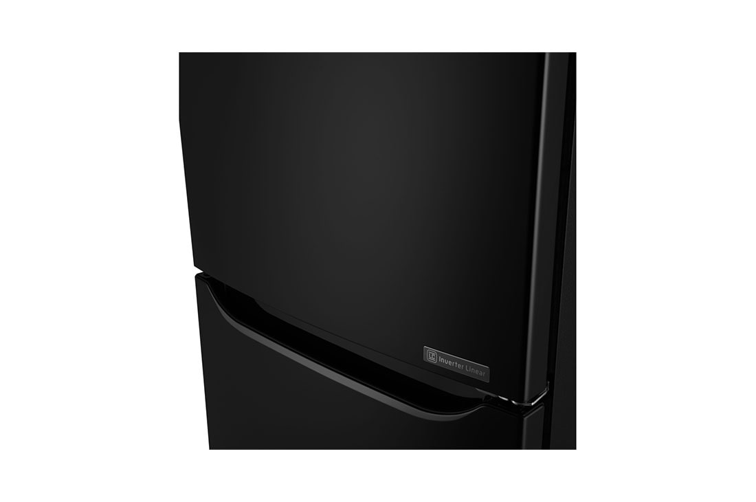 LG Хладилник с  долен фризер, TOTAL NO FROST, линеен компресор с 10 години гаранция, черен, GBB59WBJZS, thumbnail 9