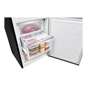 LG Хладилник с  долен фризер, TOTAL NO FROST, линеен компресор с 10 години гаранция, черен, GBB59WBJZS, thumbnail 8