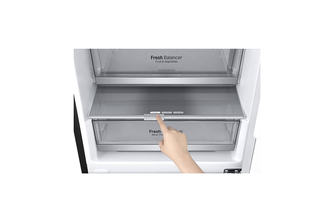 LG Хладилник c долна камера, DoorCooling⁺™ и ThinQ™ технология, 384L капацитет, GBB72MCDFN, thumbnail 5