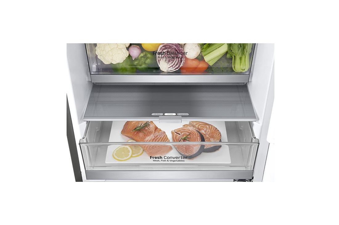 LG Хладилник c долна камера, DoorCooling⁺™ технология, 341L капацитет, GBB71PZEFN, thumbnail 4