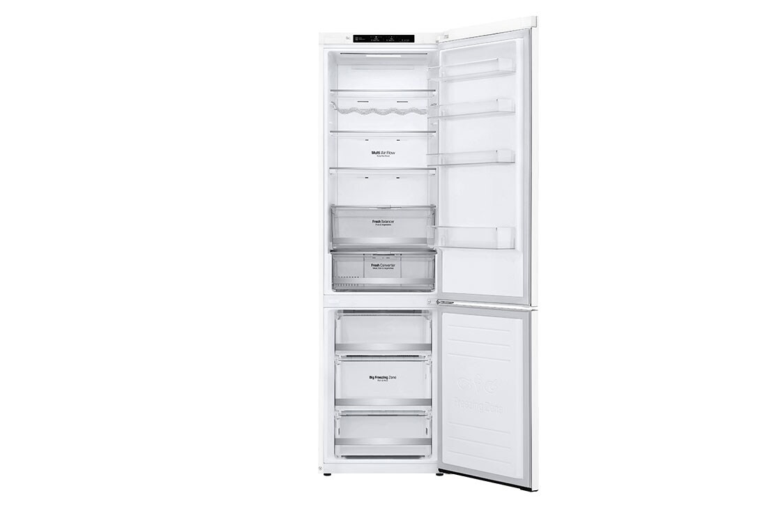 LG Хладилник c долна камера, DoorCooling⁺™ технология, 384L капацитет, GBB72SWEFN-front open, GBB72SWEFN, thumbnail 10