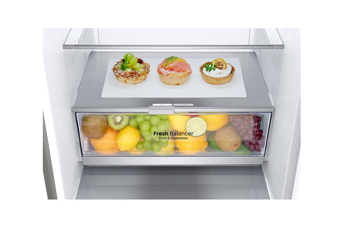 LG Хладилници c долна камера с DoorCooling+™ технология, 384 L Капацитет, GBB72NSDFN-fresh zone detail-2, GBB72NSDFN, thumbnail 5