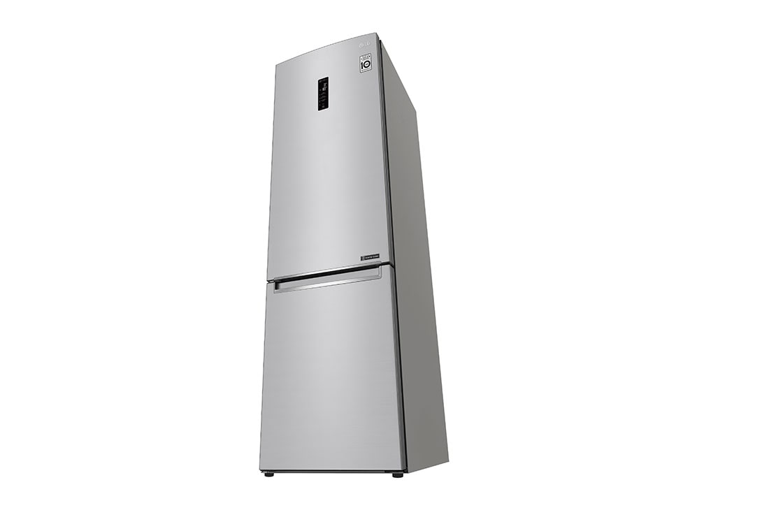 LG Хладилници c долна камера с DoorCooling+™ технология, 384 L Капацитет, GBB72NSDFN-bottom perspective right side, GBB72NSDFN, thumbnail 12