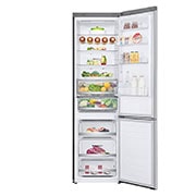 LG Хладилници c долна камера с DoorCooling+™ технология, 384 L Капацитет, GBB72NSDFN-front open food, GBB72NSDFN, thumbnail 3