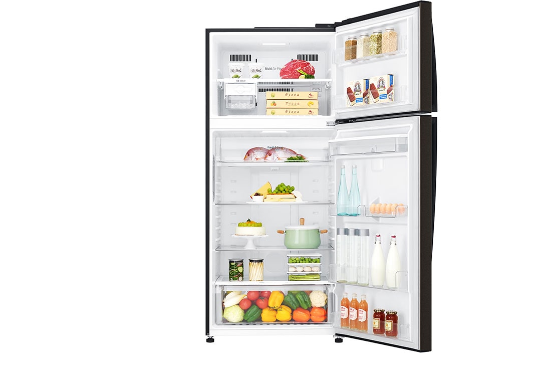 LG Хладилник c горна камера, DoorCooling⁺™ и ThinQ™ технология, 509L капацитет, GTF744BLPZD, thumbnail 2