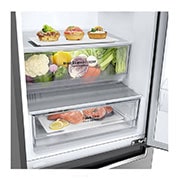 LG Хладилник c долна камера, DoorCooling⁺™ технология, 341L капацитет, Хладилници c долна камера с DoorCooling+™ технология, 341 L капацитет, GBF61PZJMN, thumbnail 4