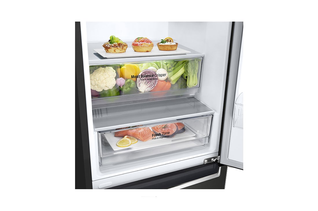 LG Хладилник c долна камера, DoorCooling⁺™ технология, 341L капацитет, GBB61BLJMN, GBB61BLJMN, thumbnail 5