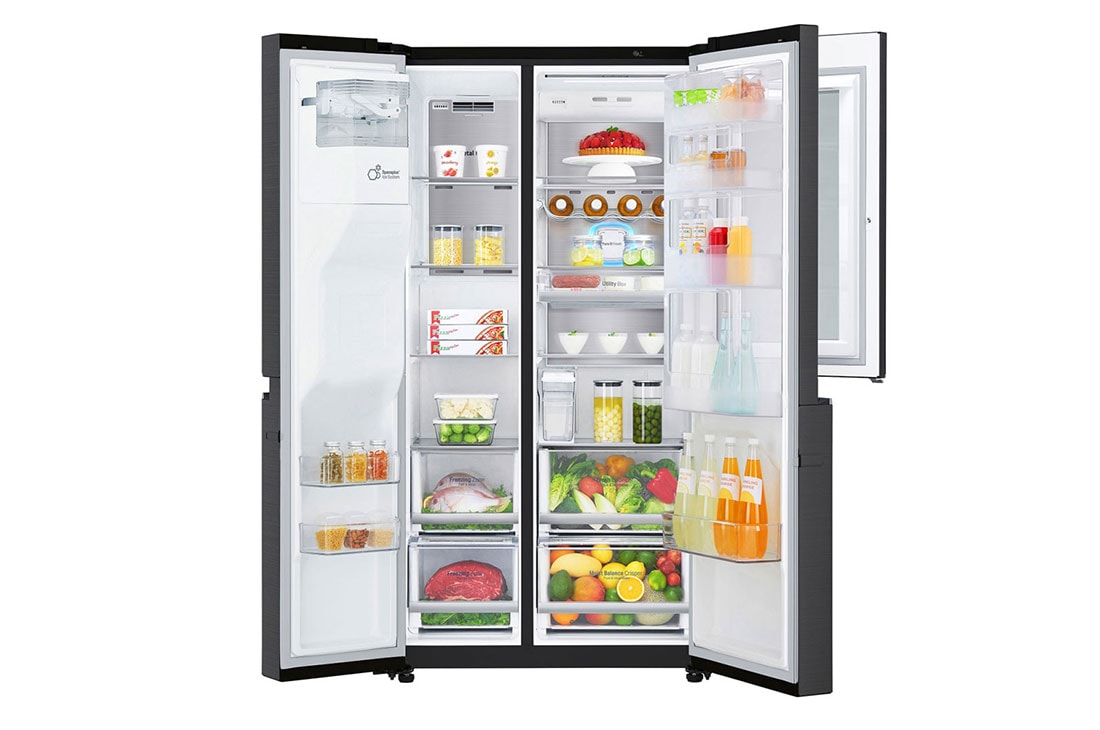 LG InstaView Door-in-Door™ Side-by-Side хладилник, DoorCooling⁺™ и ThinQ™ технология, 625L капацитет, GSX961MCCZ, GSX961MCCZ, thumbnail 5