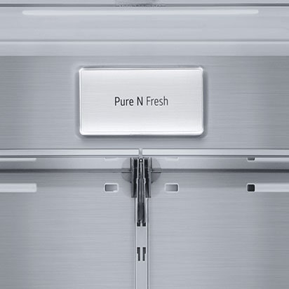 Близък кадър на интериора на хладилник