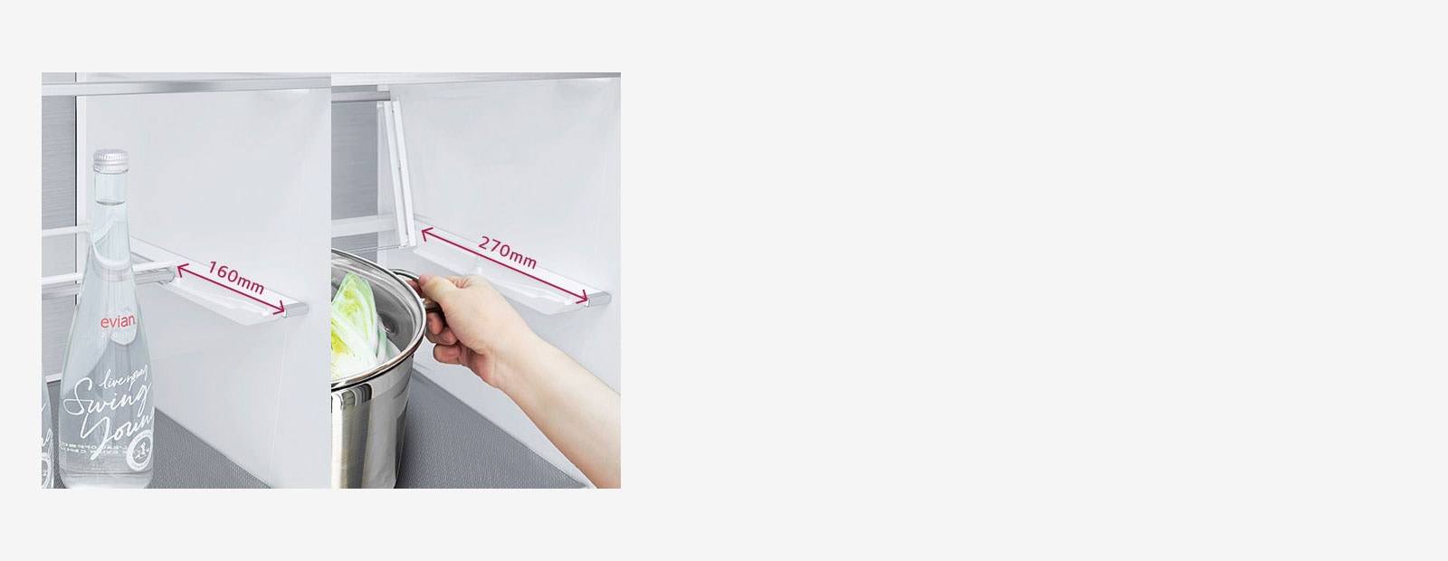 Лесно съхранение на големи и високи предмети