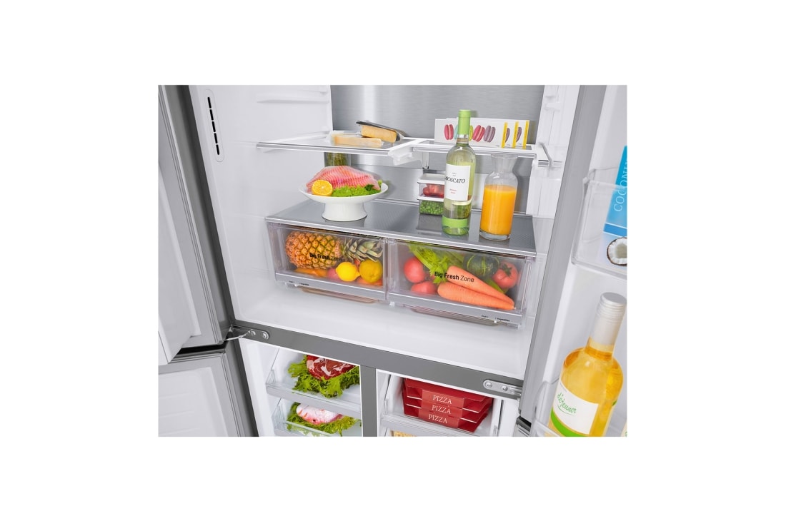 LG Slim Multi-Door хладилник, DoorCooling⁺™ и ThinQ™ технология, 506L капацитет, GML844PZ6F, GML844PZ6F, thumbnail 6