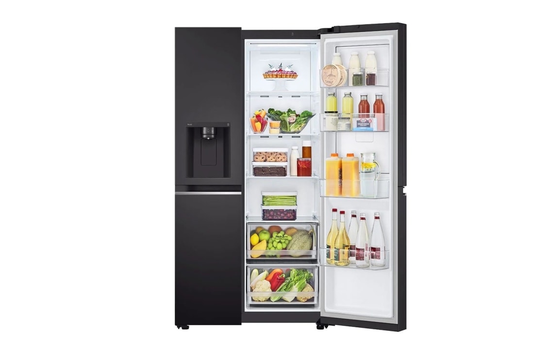 LG Door-in-Door™ Side-by-Side хладилник, DoorCooling+™ и ThinQ™ технология, 635 L капацитет, GSJV70WBTF, GSJV70WBTF, thumbnail 11