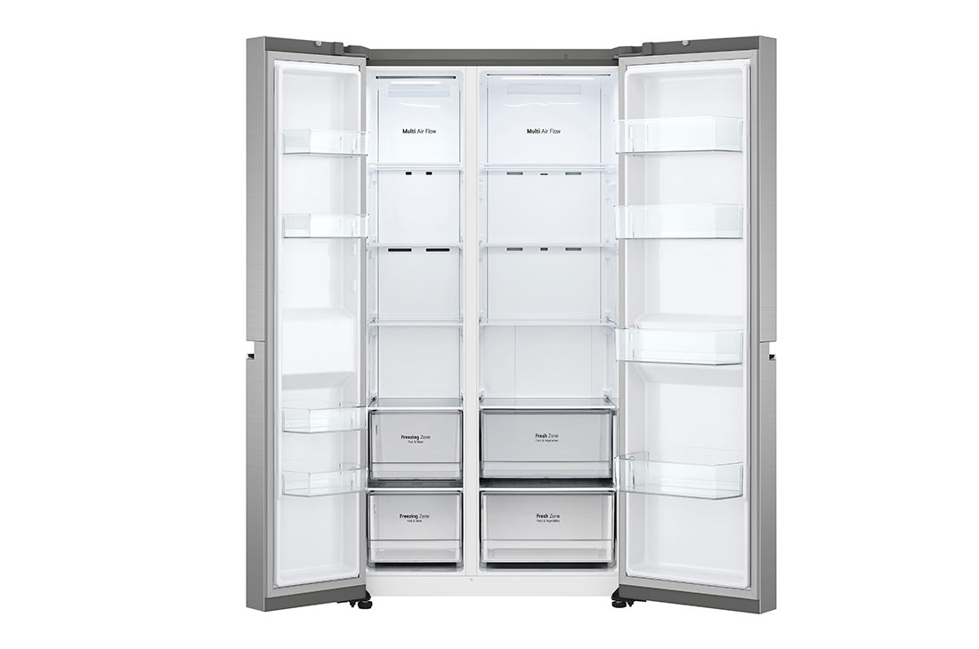 LG Side-by-Side хладилник, DoorCooling<sup>+</sup>™ технология, 655L капацитет, GSBV70PZTM, GSBV70PZTM, thumbnail 3