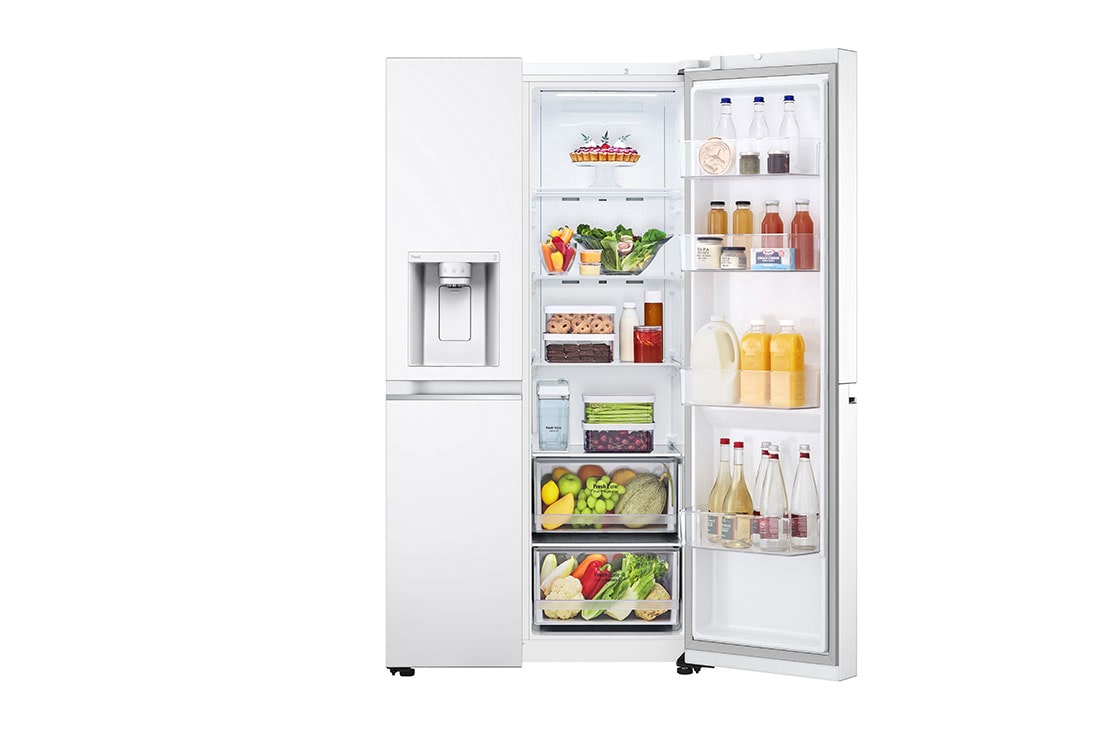 LG Side-by-Side хладилник,DoorCooling<sup>+</sup>™ и ThinQ™ технология, 635L капацитет, GSLV71SWTM, GSLV71SWTM, thumbnail 9