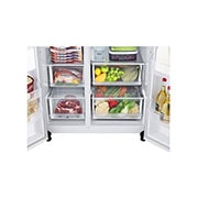 LG Side-by-Side хладилник,DoorCooling<sup>+</sup>™ и ThinQ™ технология, 635L капацитет, GSLV71SWTM, GSLV71SWTM, thumbnail 6
