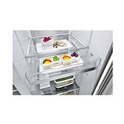 LG InstaView Door-in-Door™ Side-by-Side хладилник, DoorCooling<sup>+</sup>™ и ThinQ™ технология, 635L капацитет, GSXV91MBAE, GSXV91MBAE, thumbnail 8