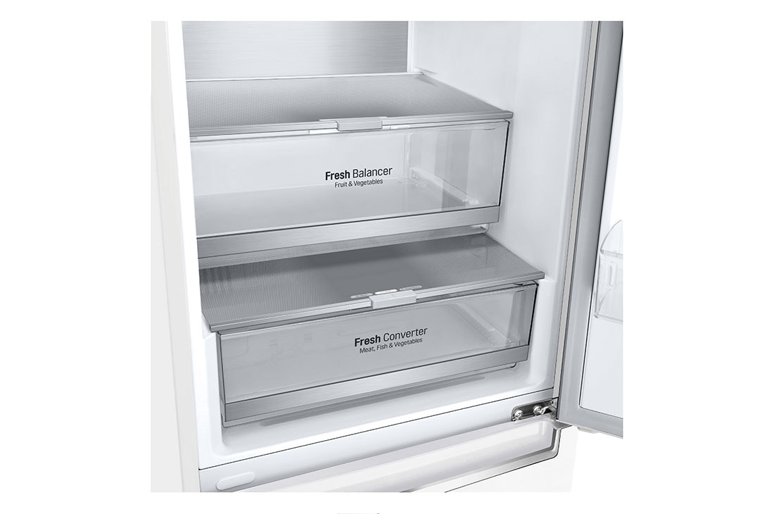 LG Хладилник c долна камера, DoorCooling<sup>+</sup>™ и ThinQ™ технология, 384L капацитет, GBB72SWUCN1, GBB72SWUCN1, thumbnail 5