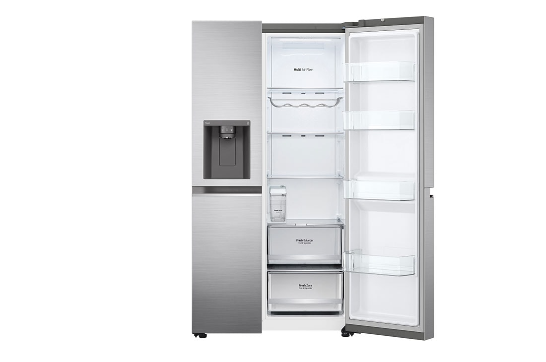 LG Side-by-Side хладилник, DoorCooling<sup>+</sup>™ и ThinQ™ технология, 635L капацитет, GSLV71PZLE, GSLV71PZLE, thumbnail 5