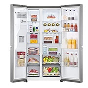 LG Side-by-Side хладилник, DoorCooling<sup>+</sup>™ и ThinQ™ технология, 635L капацитет, GSLV71PZLE, GSLV71PZLE, thumbnail 2